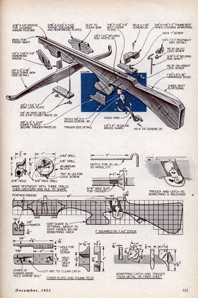 Wooden Crossbow Plans