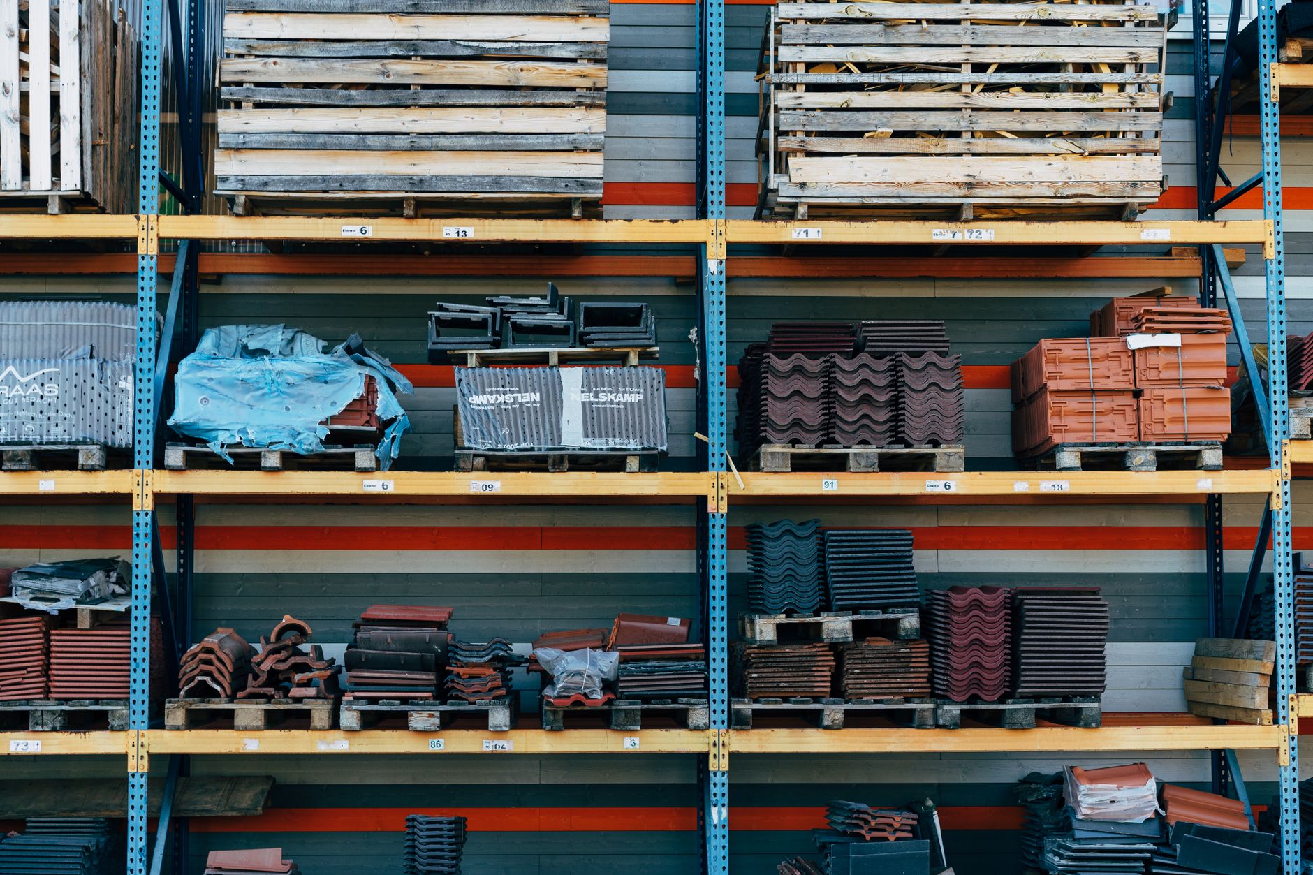 Power tools hanging in a hardware store