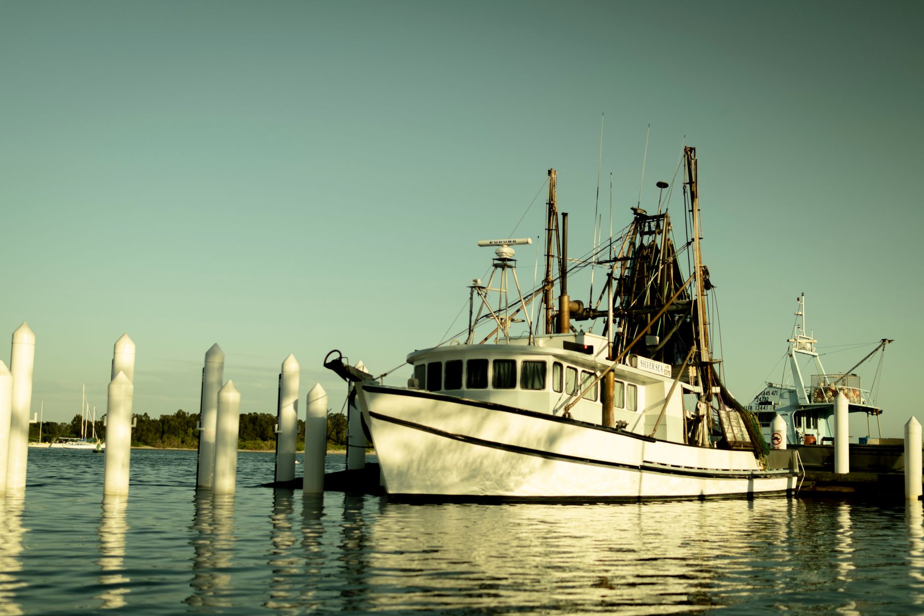 Fishing boat docked at a New South Wales marina